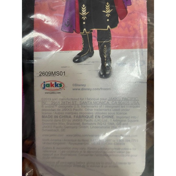 Disney Frozen II 2 Anna Adventure Dress Robe Girls Costume Size 4-6X - Picture 6 of 7